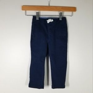 Janie and Jack Navy Blue Cotton Casual Chino Pants Baby Boy size 18-24 Months
